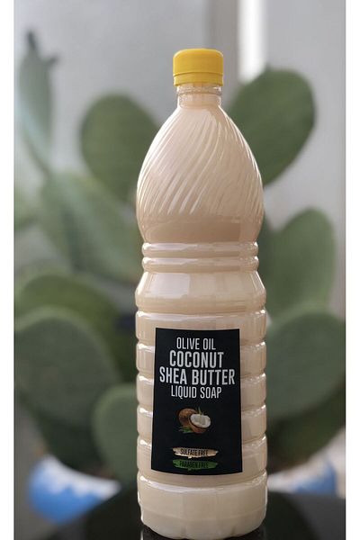 Zeytinli Keçi Çiftliği Natural Olive Oil Goat Milk Coconut Paraben-Free Liquid Soap 1 Liter
