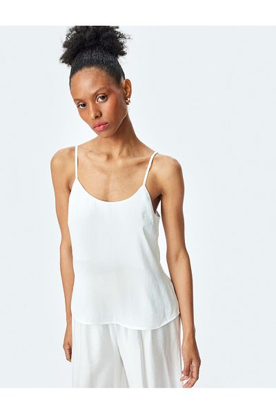 Koton Thin Straps Satin Tank Top