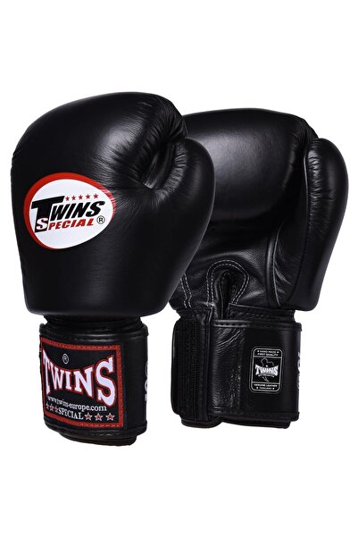 TWINS Bgvl3-Bk Boxing Gloves Black Leather Muay Thai Gloves