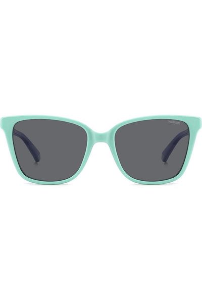 Polaroid Polarized Sunglasses for Girls Polaroid PLD 8062/S WK2/M9, Plastic, Green, 48 mm