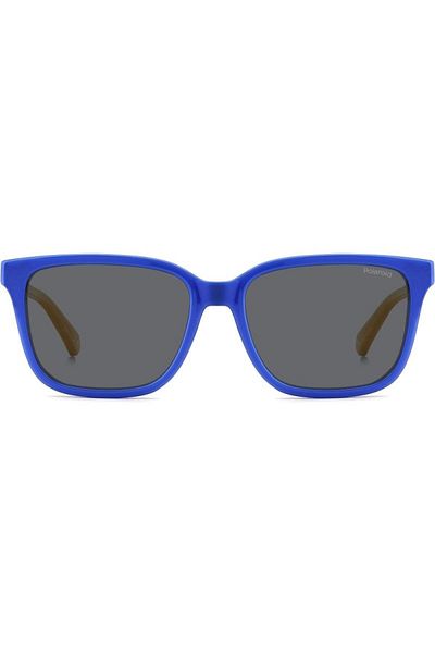 Polaroid Polarized Sunglasses Boys Polaroid PLD 8063/S DCD/M9, Plastic, Blue, 49 mm