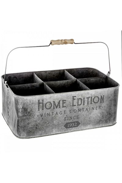 Atmosphera Créateur D'intérieur Ghiveci, Home Edition, metal, dreptunghiular, 36,5 x 23,3 x Î 13,9 cm