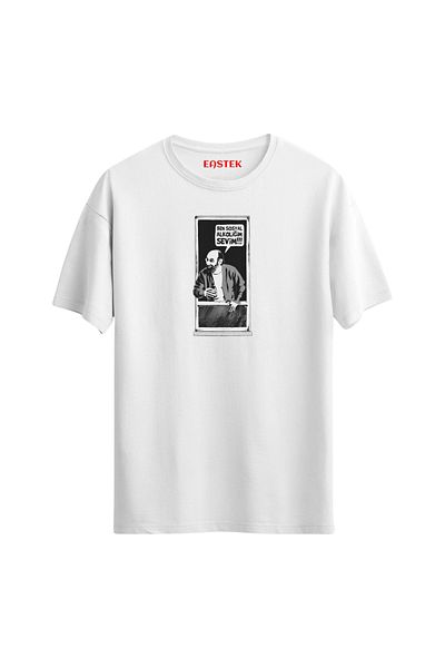 Eastek I'M the Social Alcoholic Sevim Printed T-Shirt