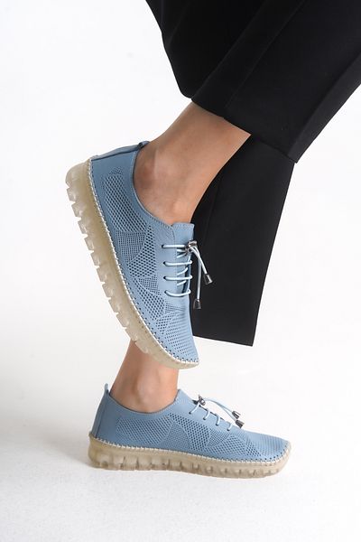 Shu Mhu Piele autentică, albastru, cu șireturi, brodate cu laser, ortopedie, talpă din silicon, pantofi confortabili, moi, pentru femei