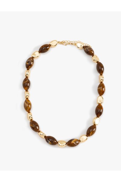 Koton Beaded Stone Necklace