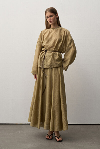 Mathilda Store Kadın Yeşil Elena Midi Etek