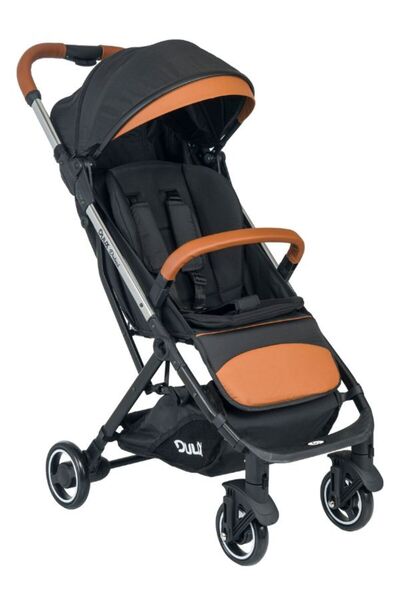 Duux Dubai Kolay Katlanabilen Tam Yatarlı Ayak Örtülü Çekmek Kollu Kabin Bebek Arabası Gri