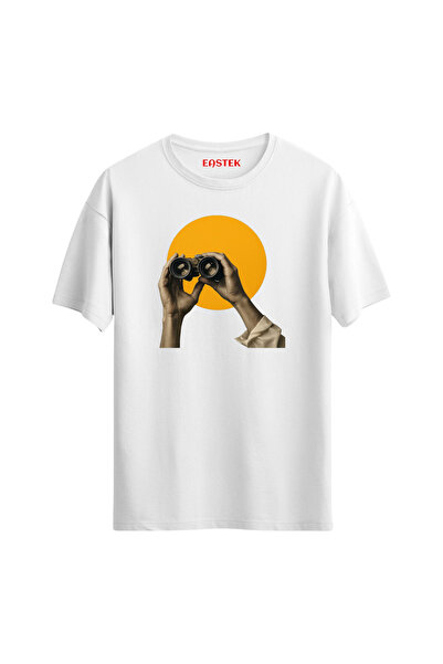 Eastek Tricou cu design imprimat unisex Yellow Focus