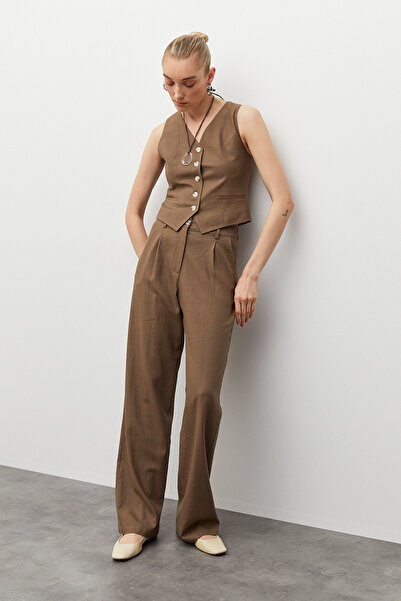 urban focus Linen Palazzo Trousers