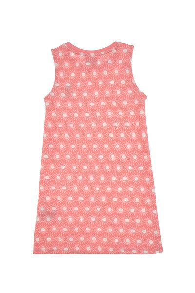 U.S. Polo Assn. Girl's Pink Sleeveless Crew Neck A-Form Patterned Knitted Dress 50306240-Vr041