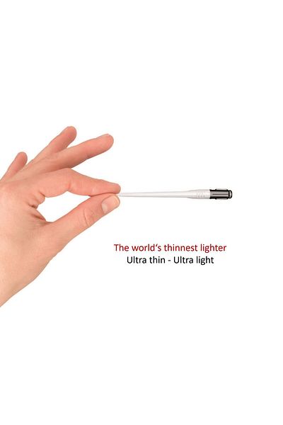 unilite Brichetă electronică World Slim, flacără fixă, neagră