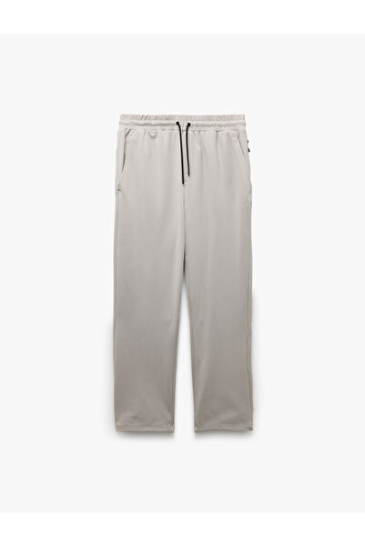 Koton Αθλητικό παντελόνι με ψηλόμεσο ύφασμα Interlock με τσέπη με φερμουάρ