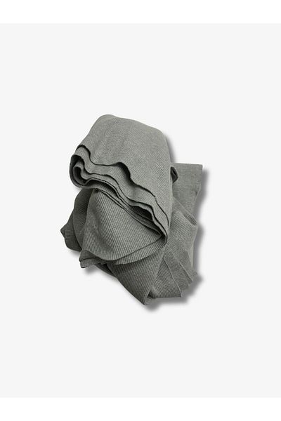 Yiğit Kumaş Gray Camisole (Rib) Fabric, Piece 150X130 cm