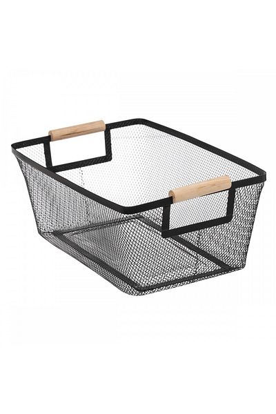5 five simply smart Set of 3 Zamos storage boxes, metal, black, 24.5x17.5x11cm, 31.5x23x13cm, 36.5x23x15cm