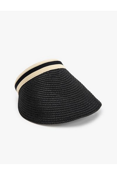 Koton Wide Brim Straw Visor Hat