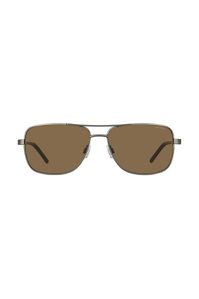 Polaroid Ochelari de soare Polaroid pentru bărbați, polarizați, PLD 2042/S RW2/IG, gri, Aviator, 59 mm