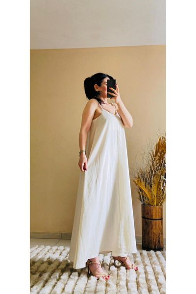 FEMİNEER.com ROCHIE CREMA CU BRETALE LUNG