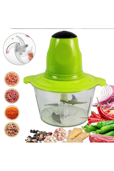 varioshop Tocator Electric Multifunctional VarioShop®, pentru Carne, Fructe si Legume, 4 lame, Capacitate 2 l