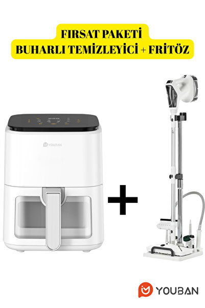 Youban Fırsat paketi Çok Fonksiyonlu Buharlı Temizlik Makinesi KF1804 + 3,5 L...