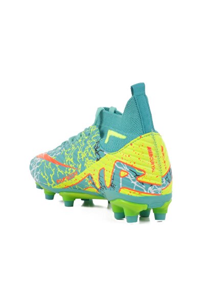 WALKWAY Turquoise-Yellow Children's Football Boots Air 565 F