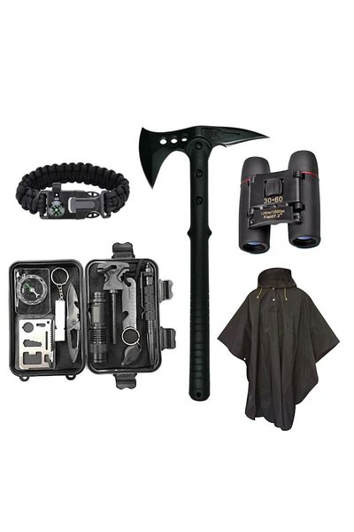 OEM Ultimate Survival Pack Survival Kit, 16 in 1, multifunctional, camping/hiking
