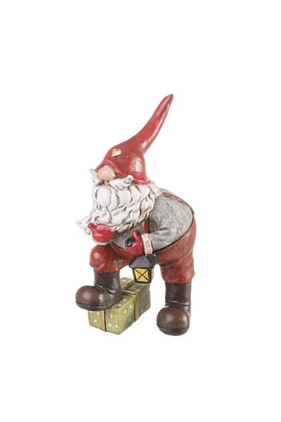 Bizzotto Santa Claus Figurine in Polyresin 12x10x24 cm