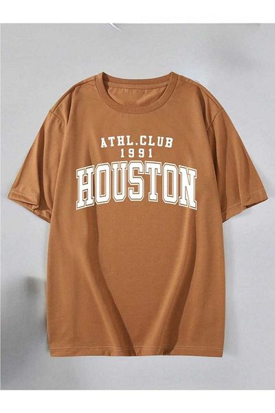 Boi Μπλουζάκι Houston Printed Women / Girls Oversize Salas Boyfriend