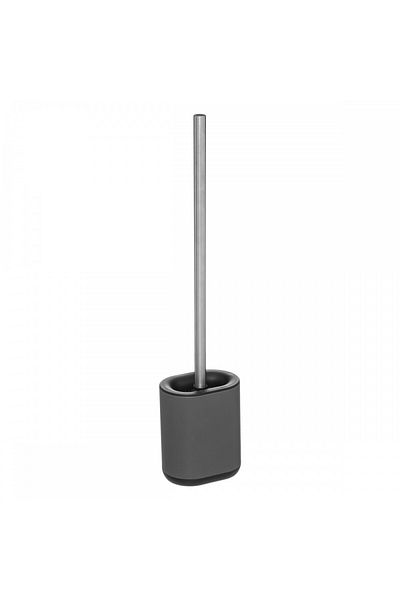 5 five simply smart Siliflex WC brush, grey, stainless steel, 11 x 53 cm