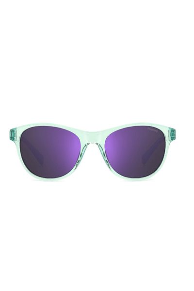 Polaroid Ochelari de soare polarizați pentru fete Polaroid PLD 8066/S WK2/MF, Plastic, Verde, 48 mm