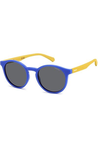 Polaroid Ochelari de soare polarizați pentru fete Polaroid PLD 8061/S DCD/M9, Plastic, Albastru, 46 mm