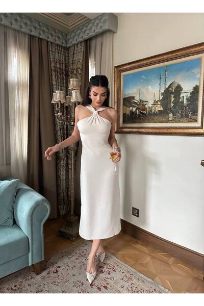 MEECY Rochie cremă pentru damă