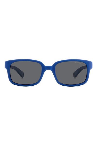 Polaroid Boys' Polaroid PLD K008/S FLL/M9 Polarized Sunglasses, Plastic, Blue, 44 mm