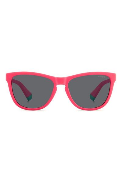 Polaroid Polarized Sunglasses for Girls Polaroid PLD 8056/S 8KJ/M9, Plastic, Pink, 49 mm