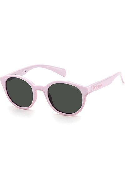 Polaroid Polarized Sunglasses for Girls Polaroid PLD 8040/S 35J/M9, Plastic, Pink, 44 mm