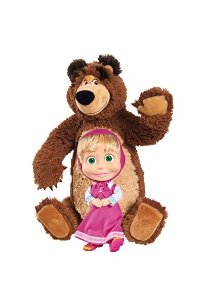 xpress sales Set Plush Toys Virtual Trend®, Masha and The Bear, Masha Doll 22 cm and Plush Bear 35 cm