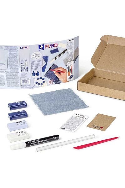Bafimo Set de modelare creativă cu 4 paste FIMO și 1 marker, 8025HTC2