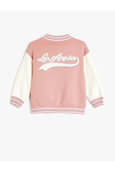 Koton Μπουφάν Bomber College με λεπτομέρεια επεξεργασίας Crew Neck Hooded Color Block