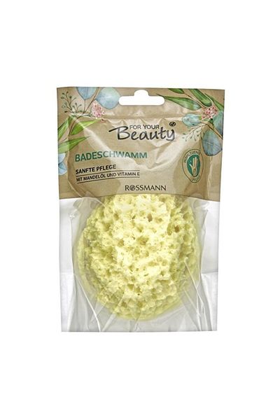 FOR YOUR BEAUTY Bath Sponge - Almond Oil and Vitamin E -