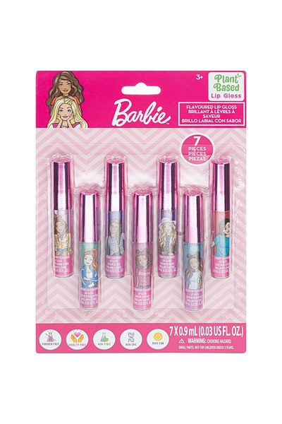Barbie Plant Based Lip Gloss 7Pcs Set (BB0117GA)