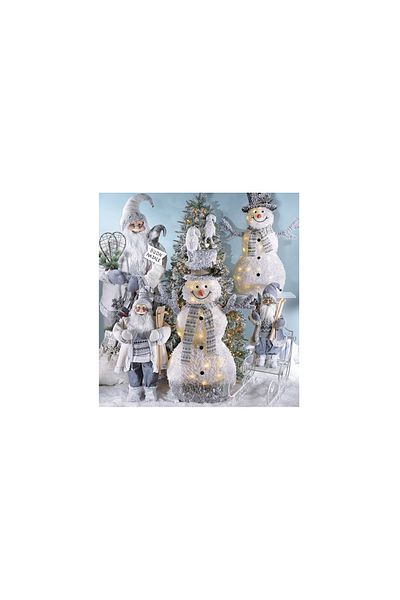 Decorer Decorative Sleigh Made of White Iron 79x32x53 cm