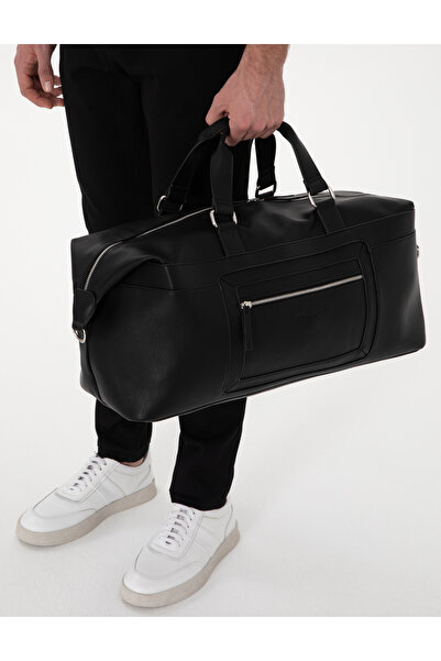 Pierre Cardin حقيبة سفر رياضية سوداء للرجال 50308036-VR046