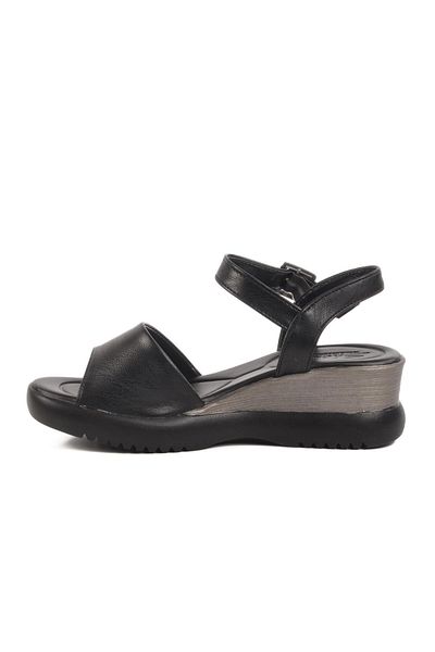WALKWAY Black Women's Heeled Sandals T-003 Z