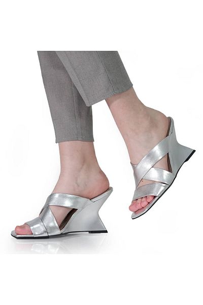 FIORE FINO ELEGANT CLOGS FIORE FINO 2504111 SILVER