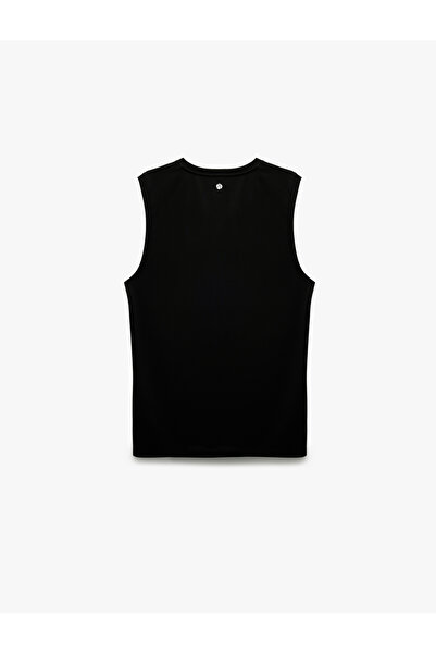 Koton Crew Neck Printed Sleeveless Sports Singlet