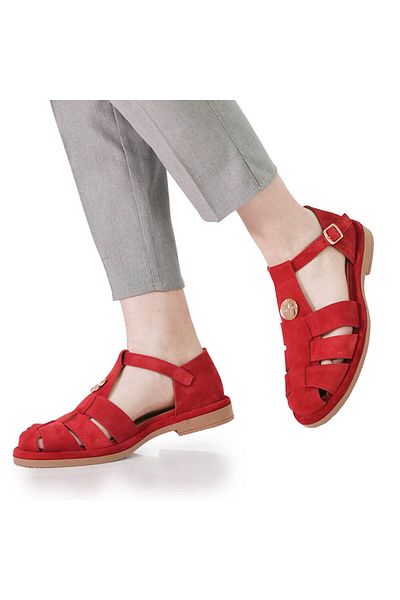 CAPRICIA CAPRICIA PERFORATED SHOES 40208 RED