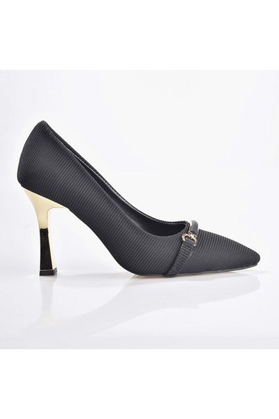 ERDAL KOÇYİĞİT AYAKKABI New Angel 874 Women's Gold Heel Heeled Shoes