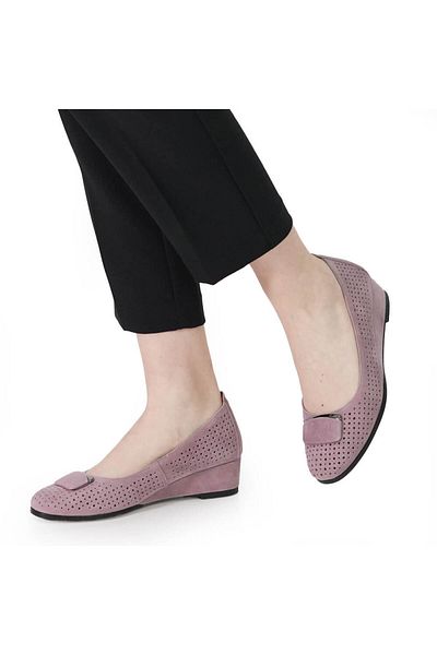 FIORE FINO FIORE FINO PERFORATED SHOES 2501094 PINK