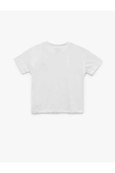 Koton Cotton Printed Short Sleeve Crew Neck T-Shirt