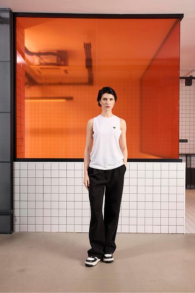 GMG FIRENZE Women's T-Shirt with Crew Neck Back Tie Detail