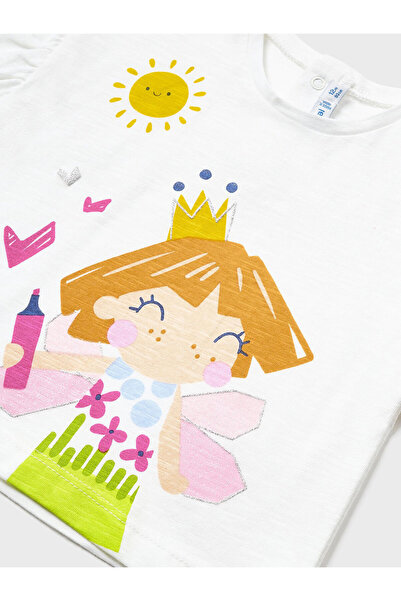 MAYORAL Tricou pentru fete 1010 alb